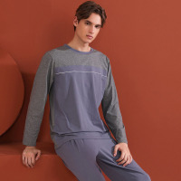 Fashion color contrast splicing home clothes 19