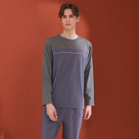 Fashion color contrast splicing home clothes 19