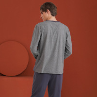 Fashion color contrast splicing home clothes 19