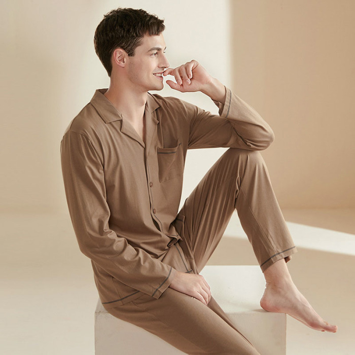 Knitted cotton modal pajamas 22