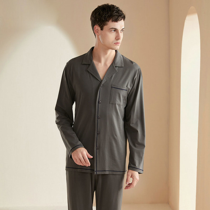 Knitted cotton modal pajamas 22