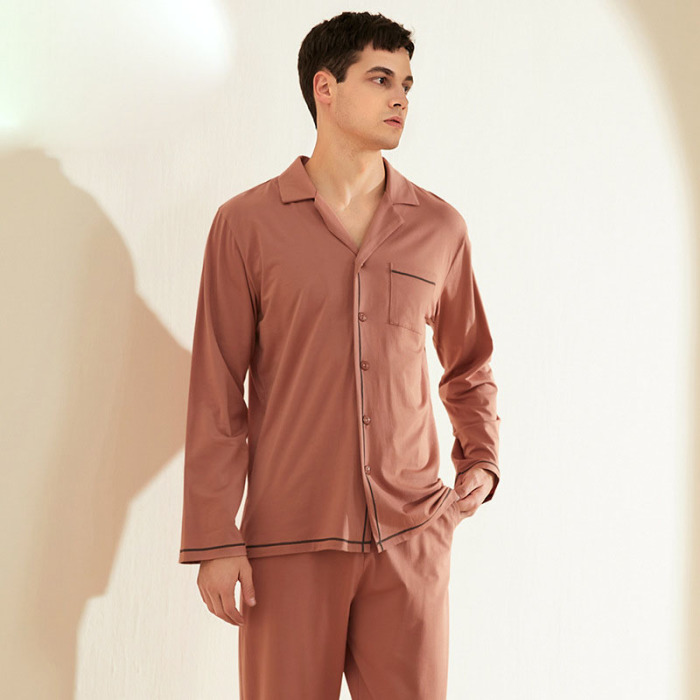 Knitted cotton modal pajamas 22