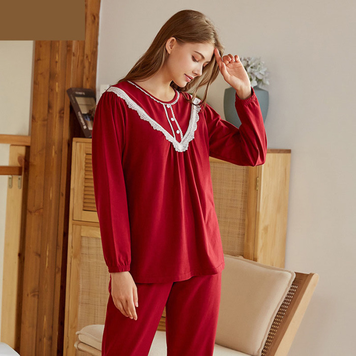 court style knitted pajamas 81