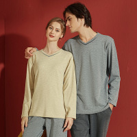 Fleece thickened V-neck loungewear 54