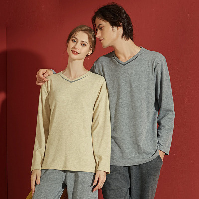 Fleece thickened V-neck loungewear 54