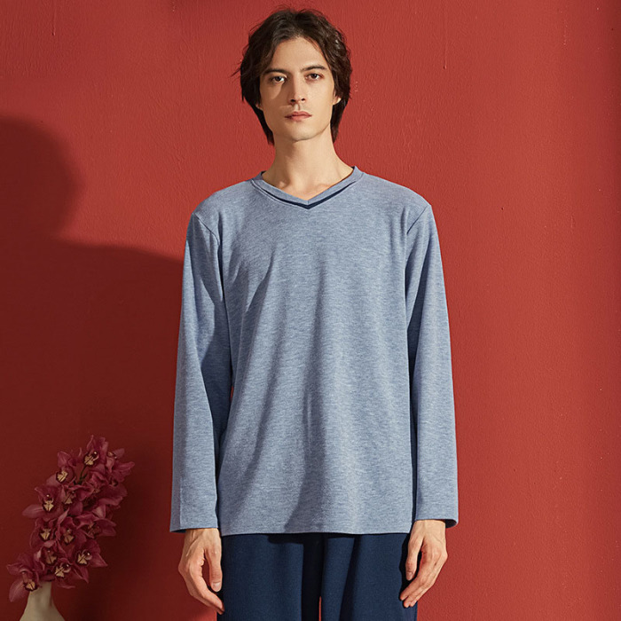 Fleece thickened V-neck loungewear 54