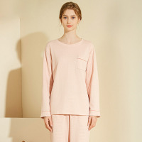 Round neck pullover thick cotton pajamas 66