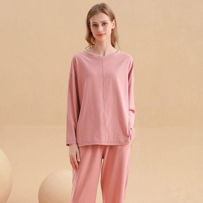simple european style round neck pajamas 61