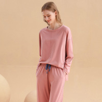 simple european style round neck pajamas 61