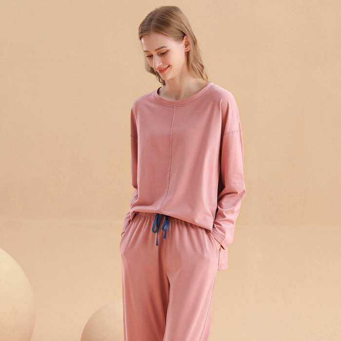 simple european style round neck pajamas 61