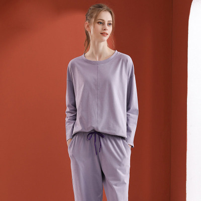 simple european style round neck pajamas 61