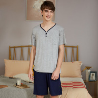 Simple solid color youth pajamas 46