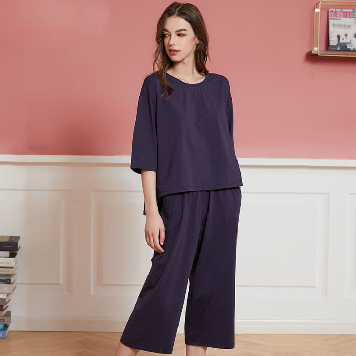 Simple style dolman sleeve pajamas 70