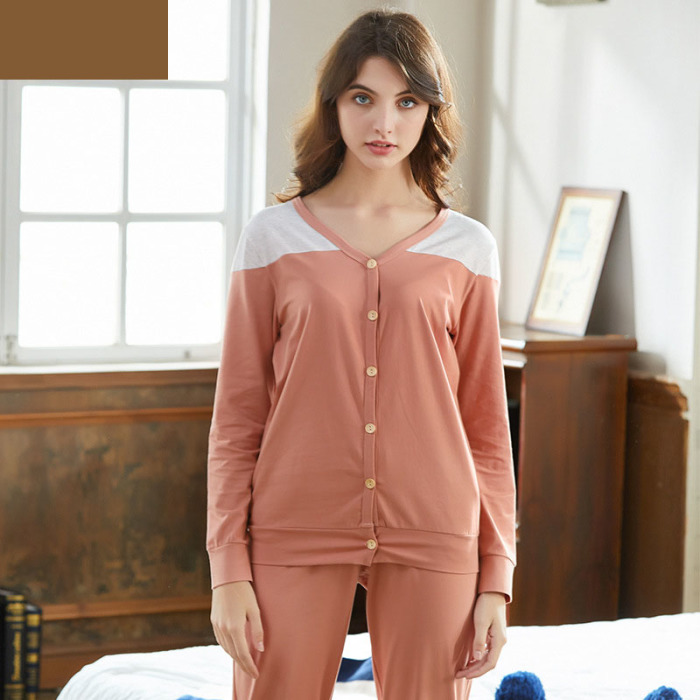 solid color cardigan home wear 74