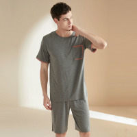 solid color casual pajamas 47