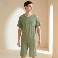 solid color casual pajamas 47