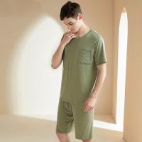 solid color casual pajamas 47