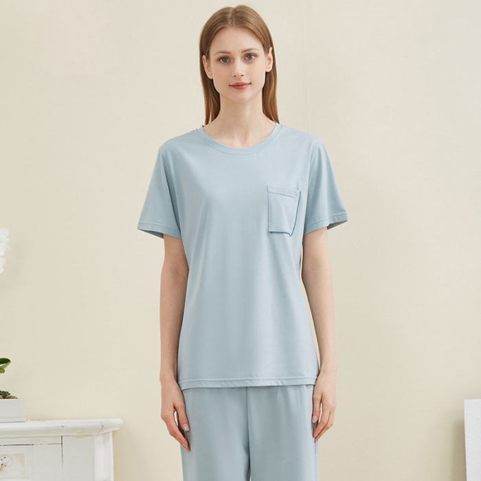 Solid Color Casual Soft Homewear 92
