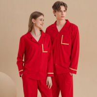 Spandex Panel Simple Pajamas 64