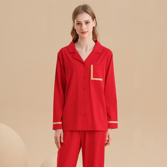 Spandex Panel Simple Pajamas 64