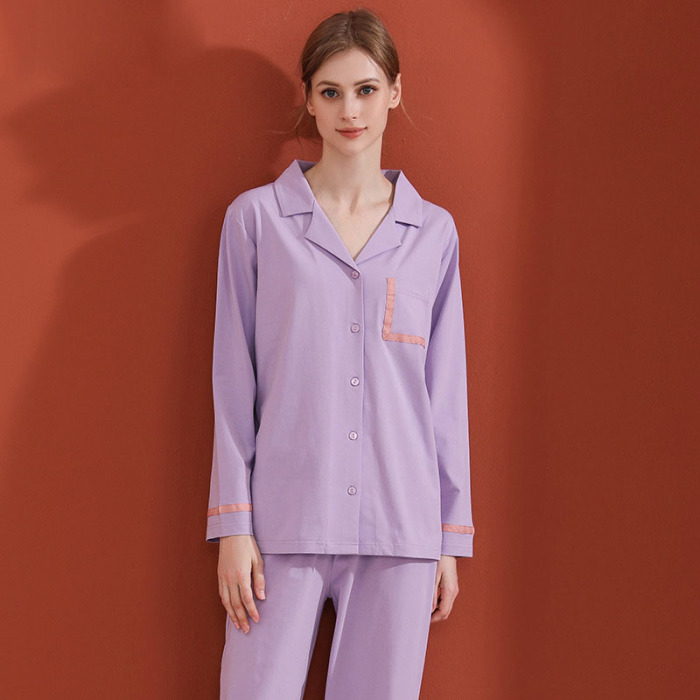 Spandex Panel Simple Pajamas 64