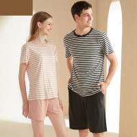 Striped colorful yarn cool pajamas 45