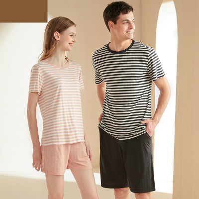 Striped colorful yarn cool pajamas 45