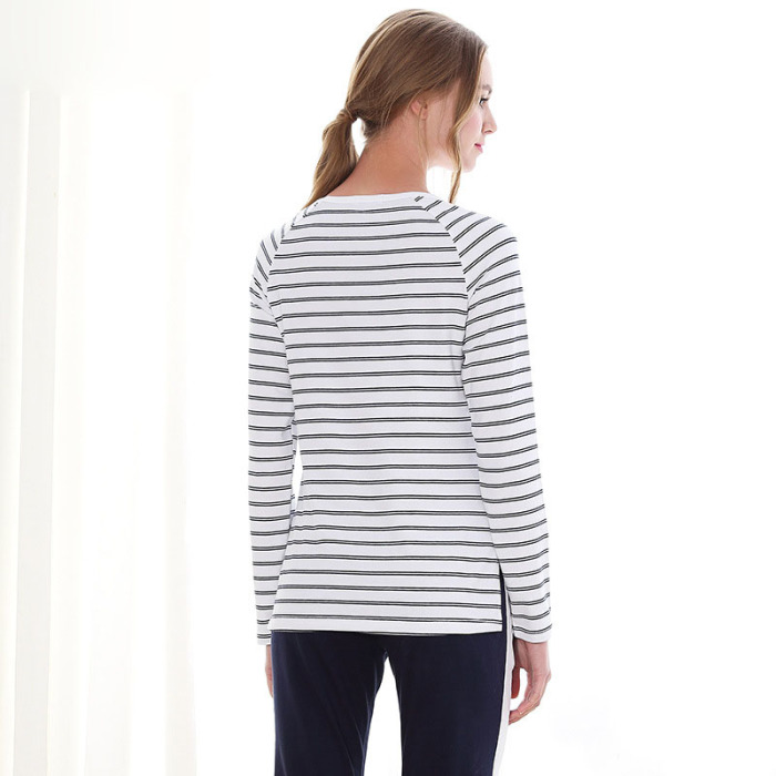 striped pajamas loungewear 76