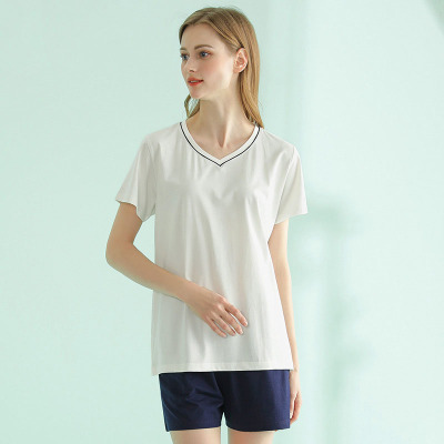V-neck simple high-quality pajamas 102