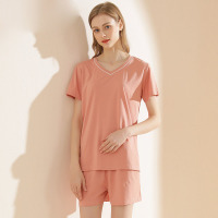 V-neck simple high-quality pajamas 102