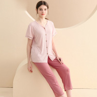 cardigan ribbed pajamas 122