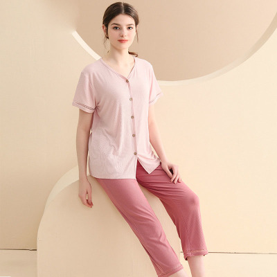 cardigan ribbed pajamas 122