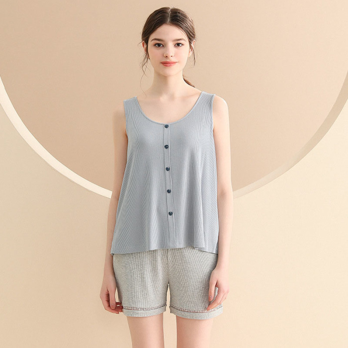 Cool Soft Sleeveless Pajamas 115