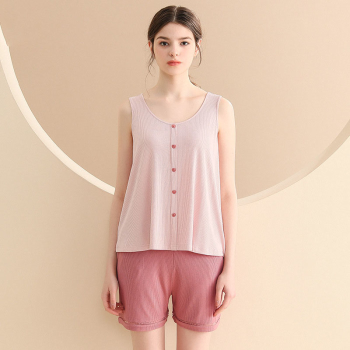 Cool Soft Sleeveless Pajamas 115