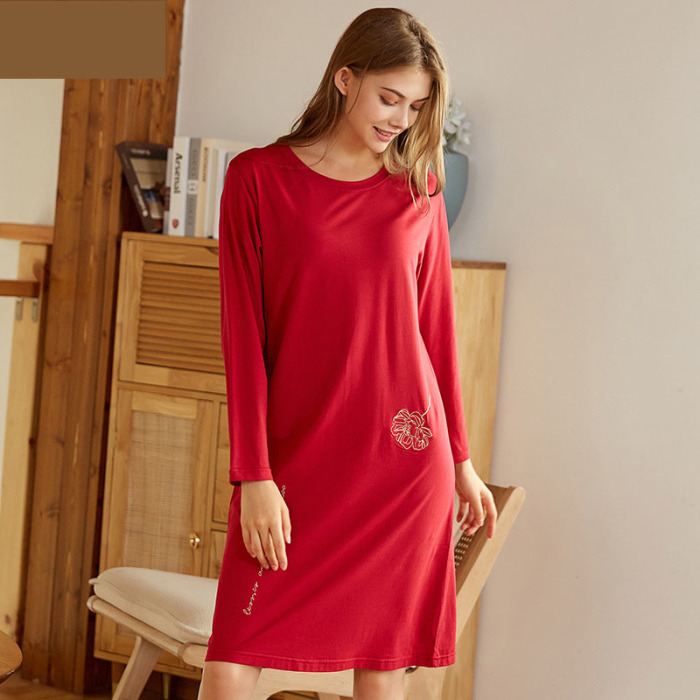 elegant embroidered nightdress 159
