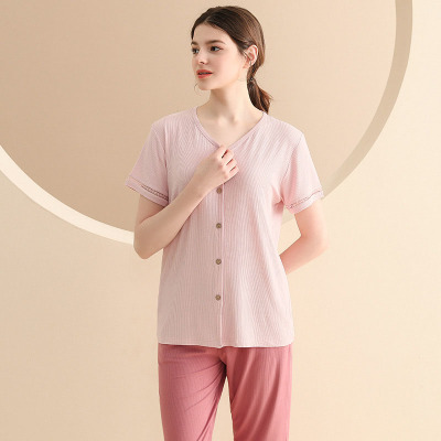 Knitted ribbed short sleeves 109