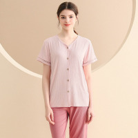 Knitted ribbed short sleeves 109