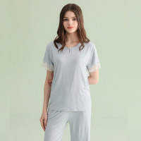 Knitted Soft Lace Pajamas 108