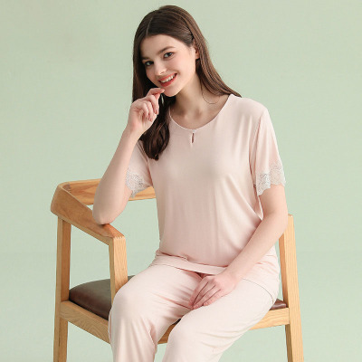 Knitted Soft Lace Pajamas 108