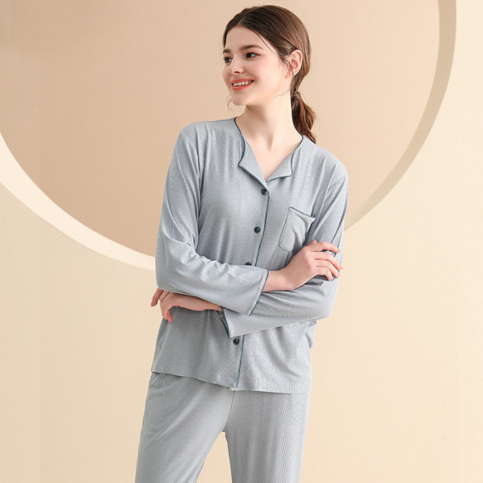Lace Soft Knit Pajamas 114