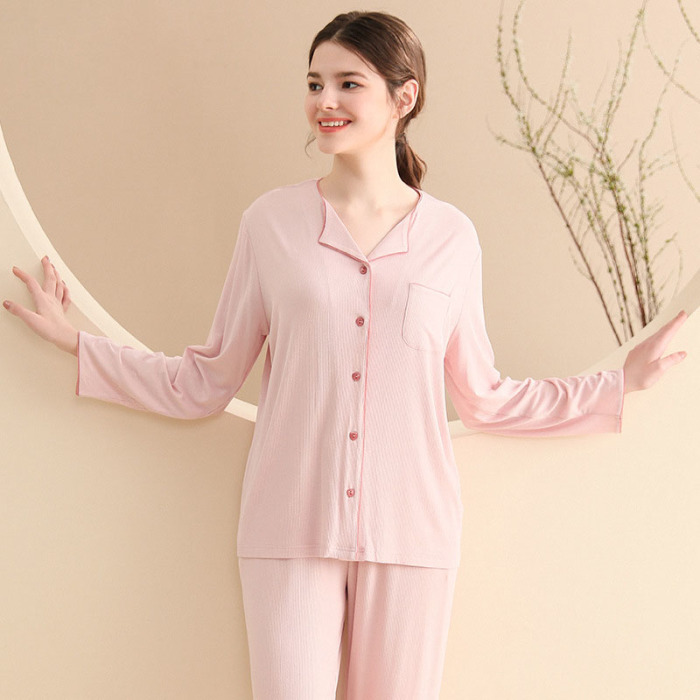 Lace Soft Knit Pajamas 114