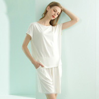 loose lace and ribbed pajamas 120
