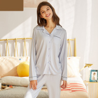 Modal lapel pajamas 113