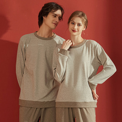 pinstripe round neck pajamas 132