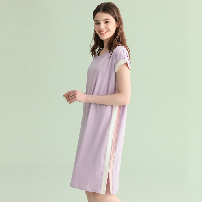 Raglan short sleeve knitted nightdress 158