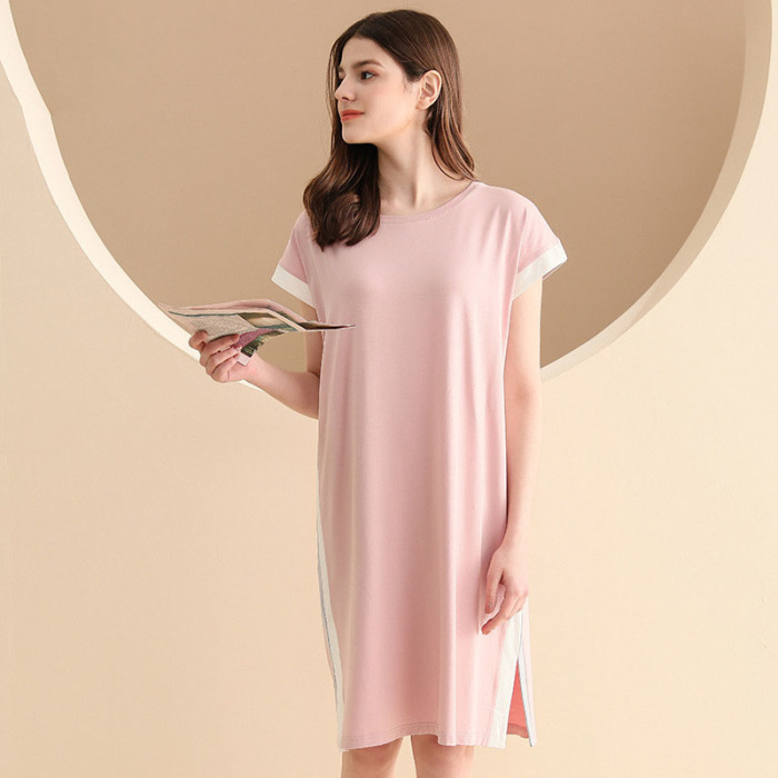 Raglan short sleeve knitted nightdress 158