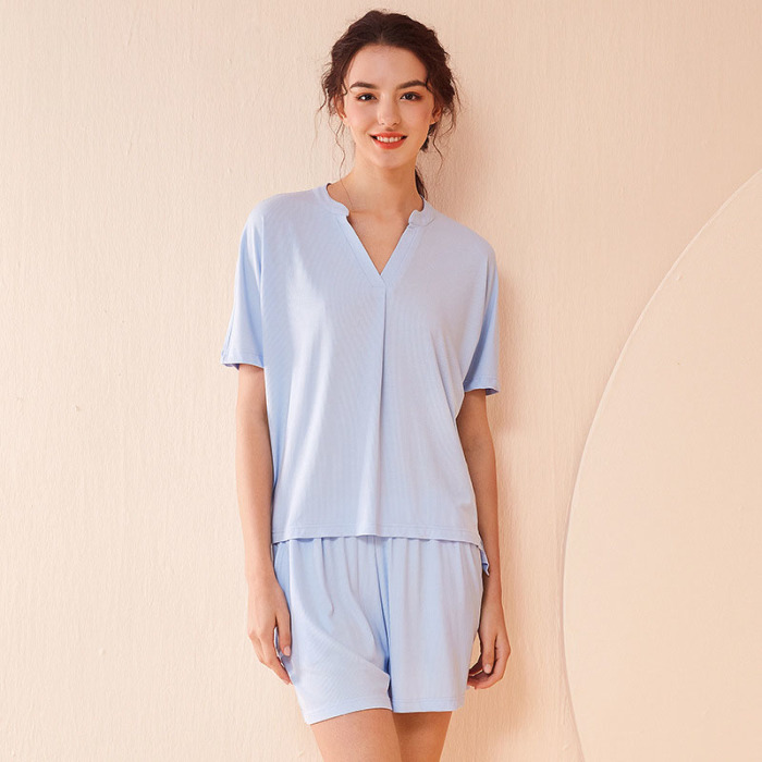 Solid color knitted simple home clothes 112