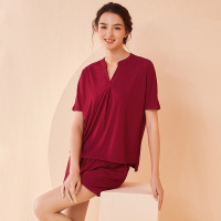 Solid color knitted simple home clothes 112