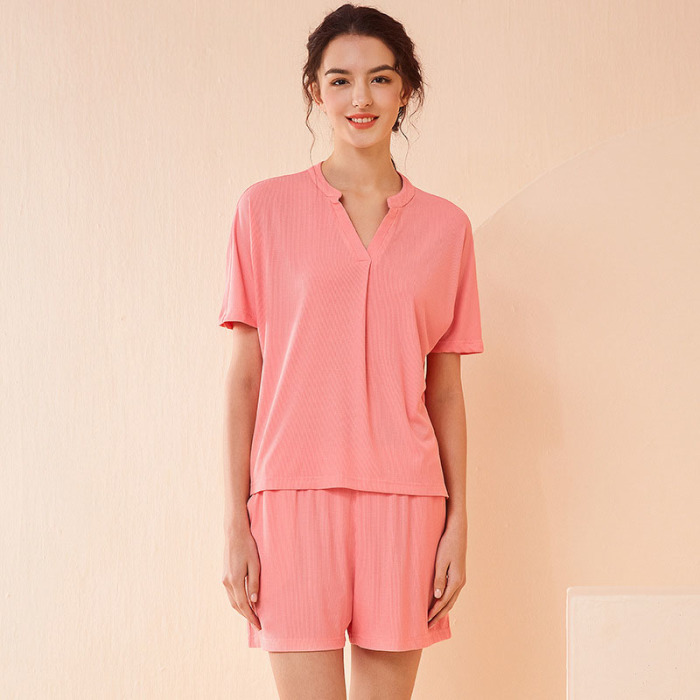 Solid color knitted simple home clothes 112