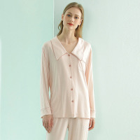 Sweet Lapel Lapel Loungewear 107